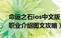 命运之石ios中文版（iOS游戏《命运之石》职业介绍图文攻略）