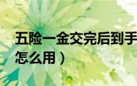 五险一金交完后到手2500元（五险一金交完怎么用）