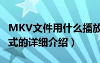 MKV文件用什么播放器播放（MKV是什么格式的详细介绍）