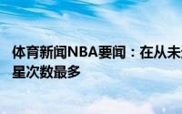 体育新闻NBA要闻：在从未进入过总决赛的球员中保罗全明星次数最多