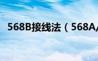 568B接线法（568A/568B网线接法图解）
