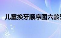 儿童换牙顺序图六龄牙（儿童换牙顺序图）