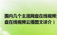 国内几个主流网盘在线视频云播图文详介（国内几个主流网盘在线视频云播图文详介）