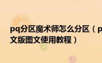 pq分区魔术师怎么分区（pqmagic(PQ分区魔术师)8.0中文版图文使用教程）