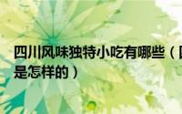 四川风味独特小吃有哪些（四川有哪些特色小吃具体做法又是怎样的）