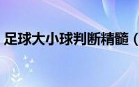 足球大小球判断精髓（足球大小球判断技巧）