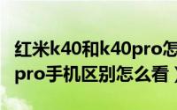 红米k40和k40pro怎么区分（红米k40和k40pro手机区别怎么看）