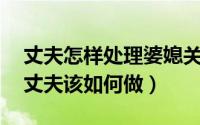 丈夫怎样处理婆媳关系（处理婆媳关系 聪明丈夫该如何做）