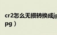 cr2怎么无损转换成jpg（cr2怎么无损转换成jpg）