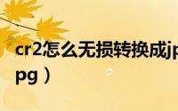 cr2怎么无损转换成jpg（cr2怎么无损转换成jpg）