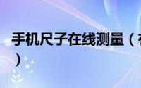 手机尺子在线测量（有类似在线测量的尺子吗）