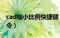 cad缩小比例快捷键（cad缩小比例快捷键命令）