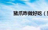 猪爪咋做好吃（猪爪的具体做法）
