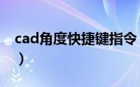 cad角度快捷键指令（cad角度快捷键怎么用）