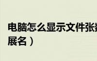 电脑怎么显示文件张数（电脑怎么显示文件扩展名）