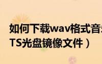 如何下载wav格式音乐（如何更方便的播放DTS光盘镜像文件）