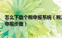 怎么下载个税申报系统（税友软件易税门户下载地址及个税申报步骤）