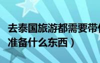 去泰国旅游都需要带什么（去泰国自由行需要准备什么东西）