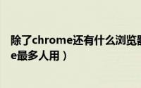 除了chrome还有什么浏览器（好用的浏览器排行榜chrome最多人用）
