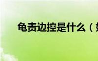 龟责边控是什么（如何龟责边缘控制）