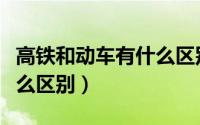 高铁和动车有什么区别视频（高铁和动车有什么区别）