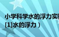 小学科学水的浮力实验（生活中的小科学实验[1]水的浮力）