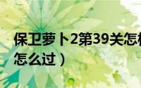 保卫萝卜2第39关怎样过（保卫萝卜2第39关怎么过）