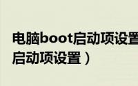 电脑boot启动项设置找不到硬盘（电脑boot启动项设置）