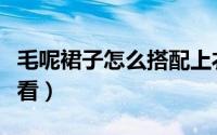 毛呢裙子怎么搭配上衣（毛呢裙子怎么搭配好看）