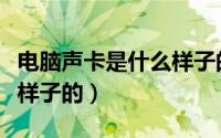电脑声卡是什么样子的图片（电脑声卡是什么样子的）