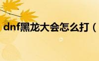 dnf黑龙大会怎么打（DNF黑龙大会怎么打）