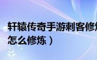 轩辕传奇手游刺客修炼怎么点（轩辕传奇经脉怎么修炼）