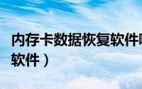 内存卡数据恢复软件哪个好（内存卡数据恢复软件）