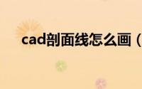 cad剖面线怎么画（cad剖面线怎么画）