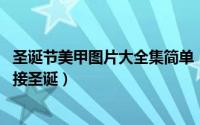 圣诞节美甲图片大全集简单（圣诞美甲图片 从头到“甲”迎接圣诞）
