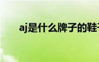 aj是什么牌子的鞋子（aj是什么牌子）