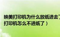 映美打印机为什么放纸进去了,却打印不了（办公室里的映美打印机怎么不进纸了）