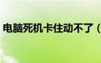 电脑死机卡住动不了（电脑死机卡住怎么办）