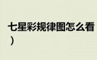 七星彩规律图怎么看（七星彩规律图怎么下载）