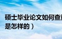 硕士毕业论文如何查重（硕士论文的查重步骤是怎样的）