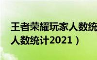 王者荣耀玩家人数统计2020（王者荣耀玩家人数统计2021）