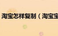 淘宝怎样复制（淘宝宝贝复制专家使用教程）