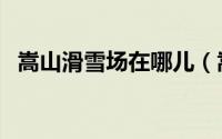 嵩山滑雪场在哪儿（嵩山滑雪场旅游攻略）