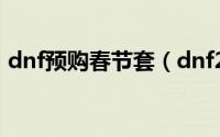 dnf预购春节套（dnf2019春节套购买攻略）