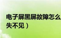 电子屏黑屏故障怎么解（9个方法黑屏故障消失不见）