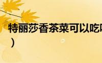 特丽莎香茶菜可以吃吗（特丽莎香茶菜怎么养）