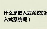 什么是嵌入式系统的传统设计方法（什么是嵌入式系统呢）