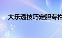 大乐透技巧定胆专栏（大乐透技巧大全）