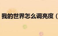 我的世界怎么调亮度（我的世界怎么调中文）