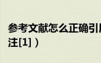 参考文献怎么正确引用知网（参考文献怎么标注[1]）